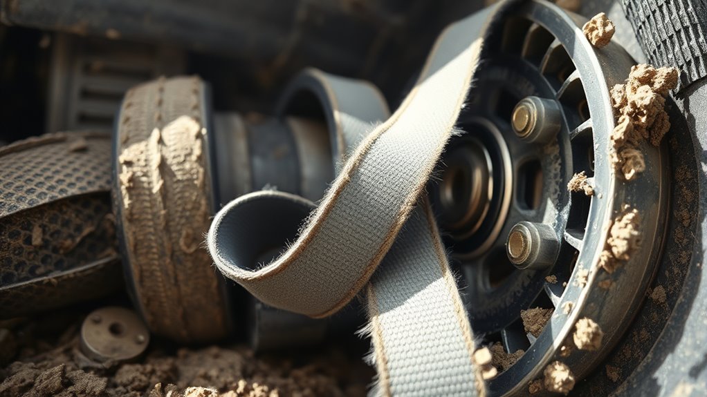 examine the belt carefully