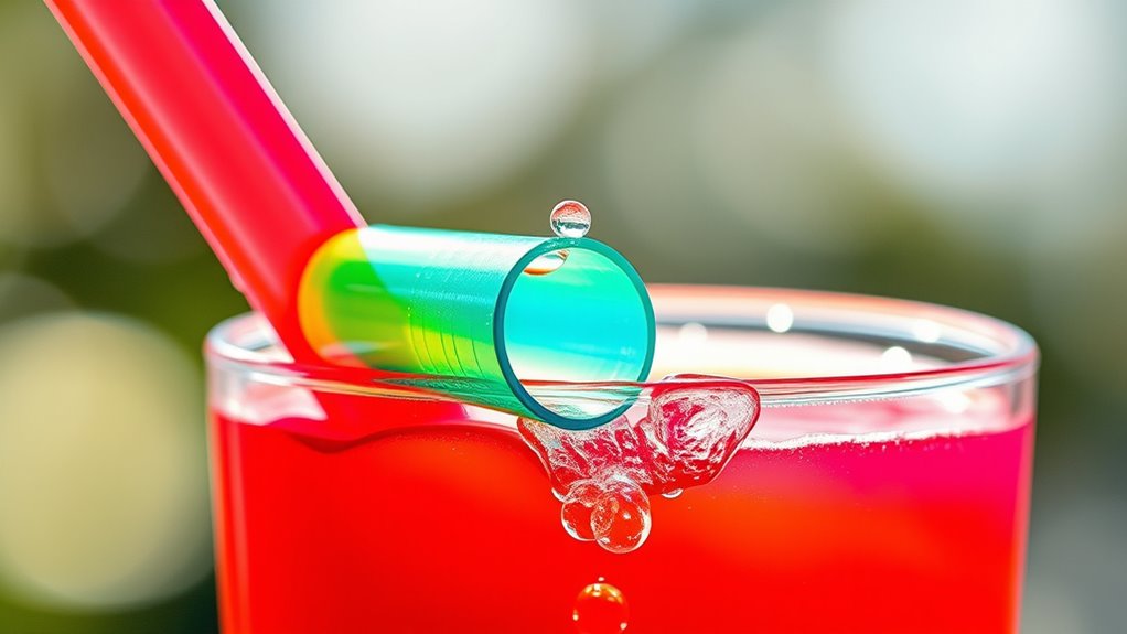 functionality of drinking straws