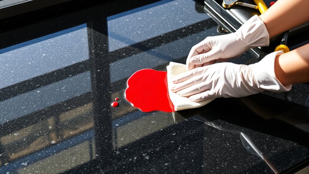 granite countertop stain removal