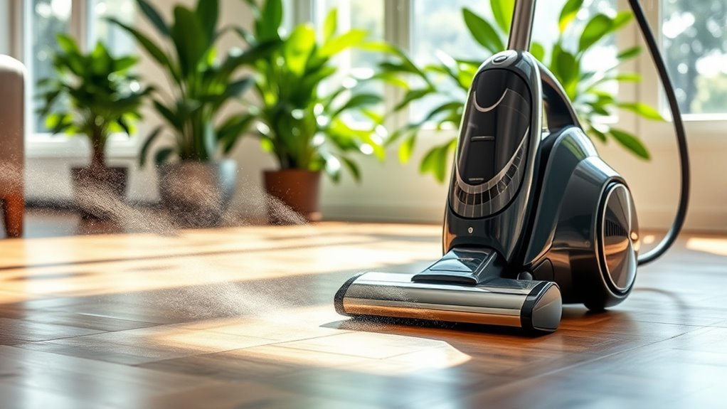 improving air quality while vacuuming