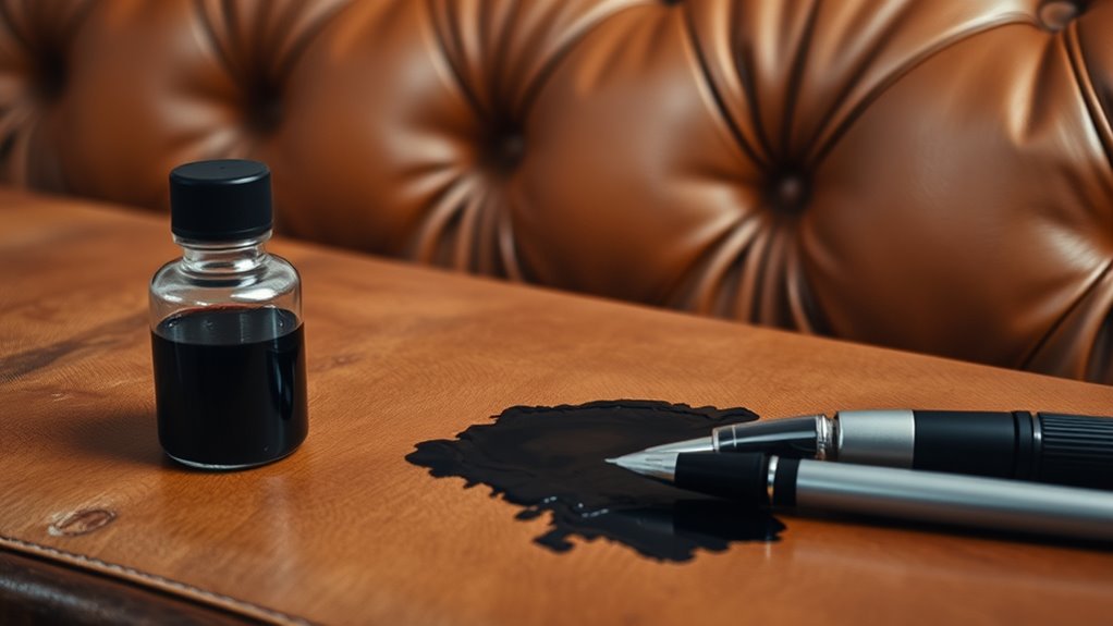 ink types affect leather