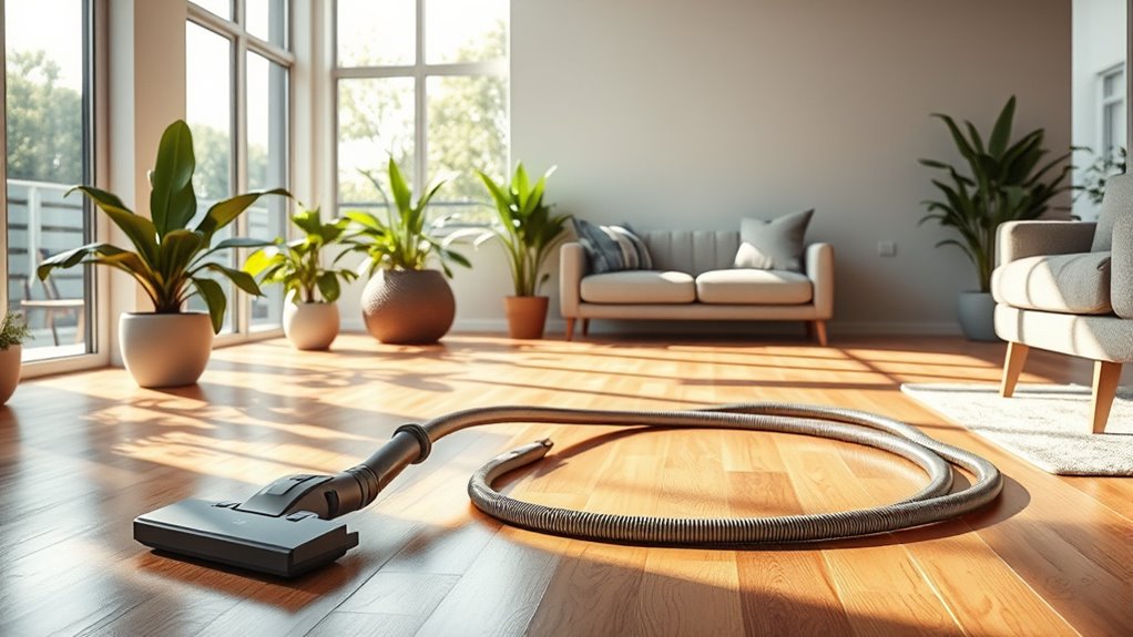 long cord vacuum cleaning convenience