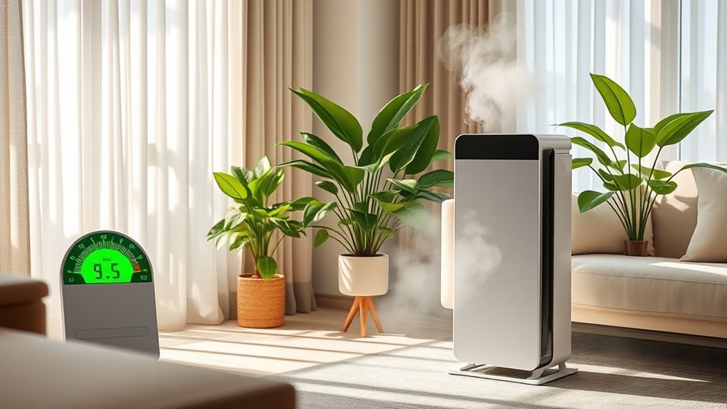 lower indoor humidity levels