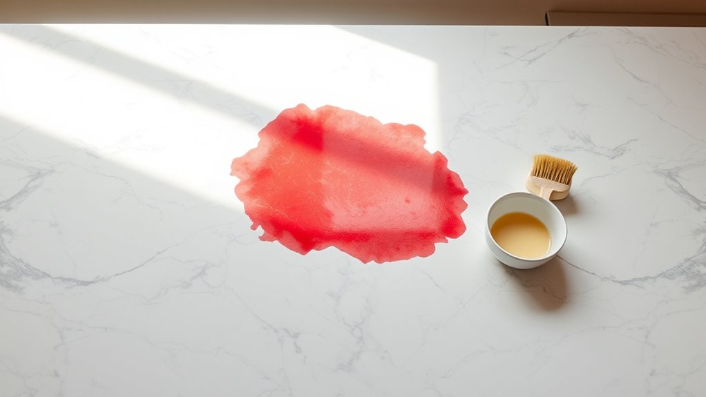 marble countertop stain removal