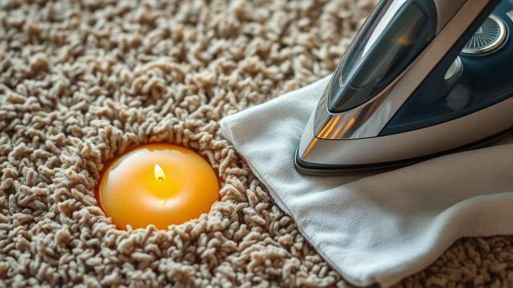 melt wax using heat