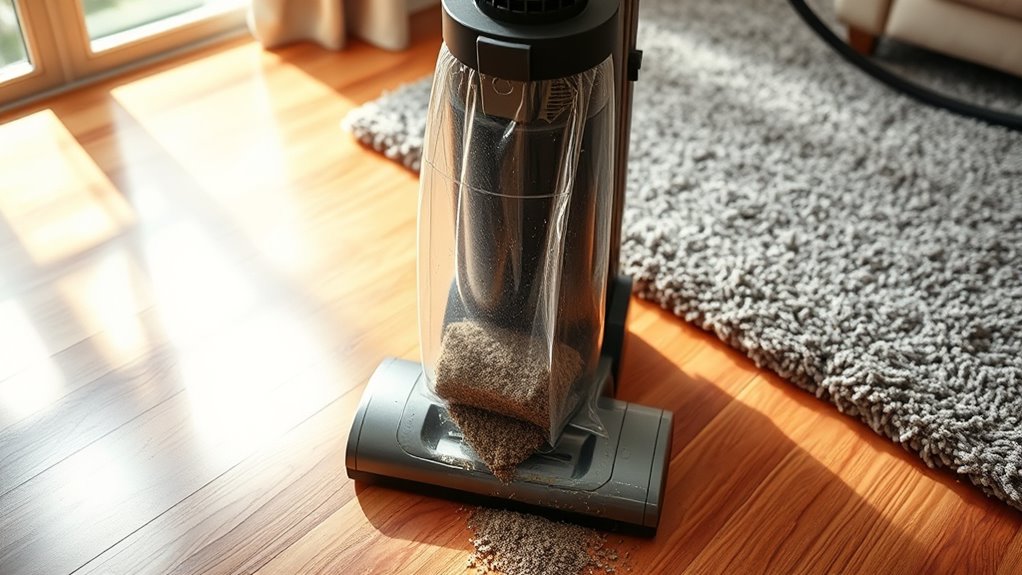 neglecting vacuum bag maintenance