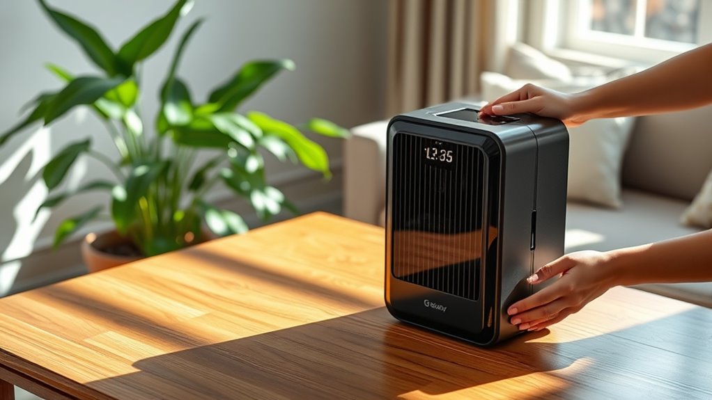 portable air purifier upkeep