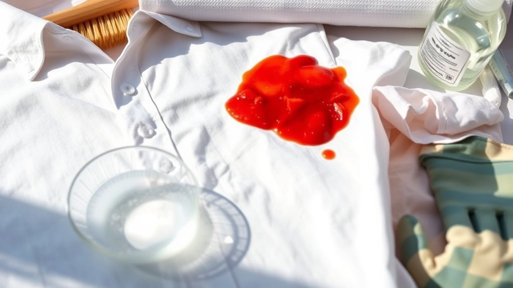 prevent stains before occurrence