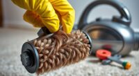 prevent vacuum brush burnout