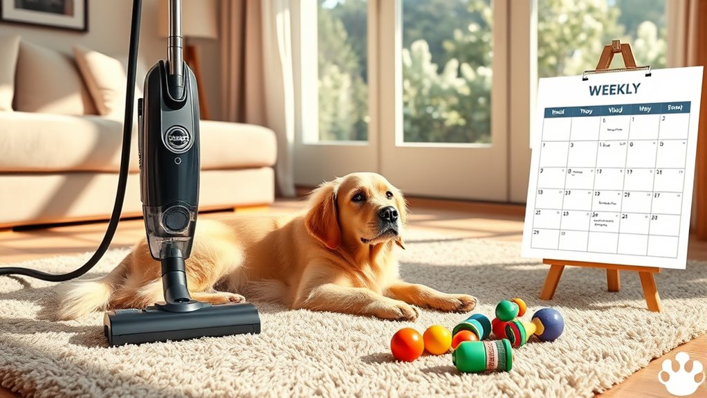 regular vacuuming schedule needed