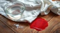 remove blood stains quickly