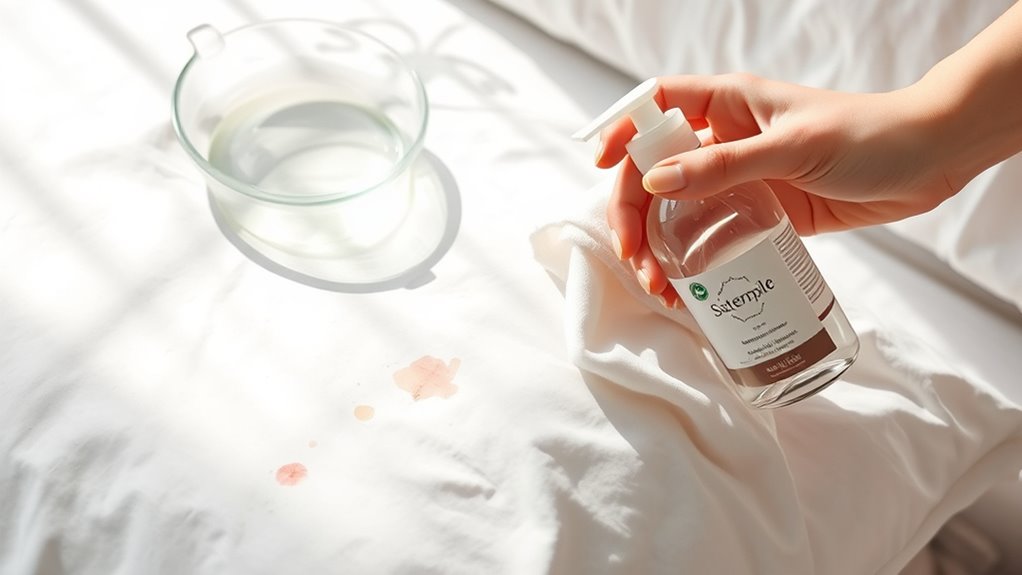 removing water based makeup stains
