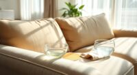 removing water stains upholstery