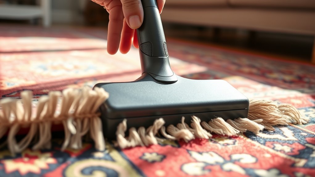 rug fringe maintenance significance