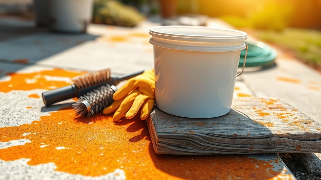 rust removal preparation steps