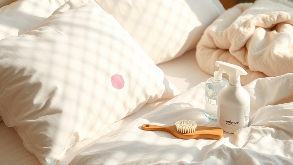 stain free bedding care tips