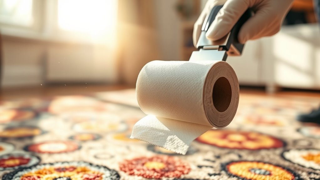 toilet paper tube attachment