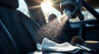 vacuum car seats professionally