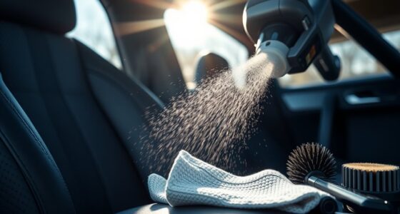 vacuum car seats professionally