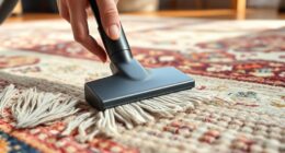 vacuum rugs carefully preserve fringe