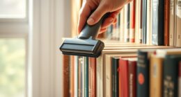 vacuum shelves carefully protect books