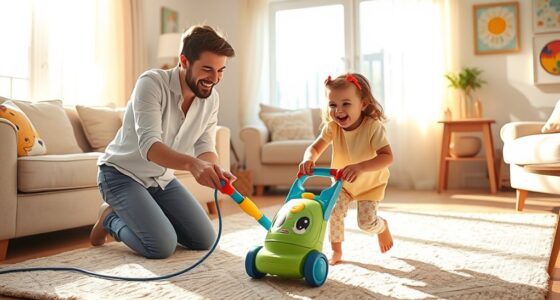 vacuuming made fun
