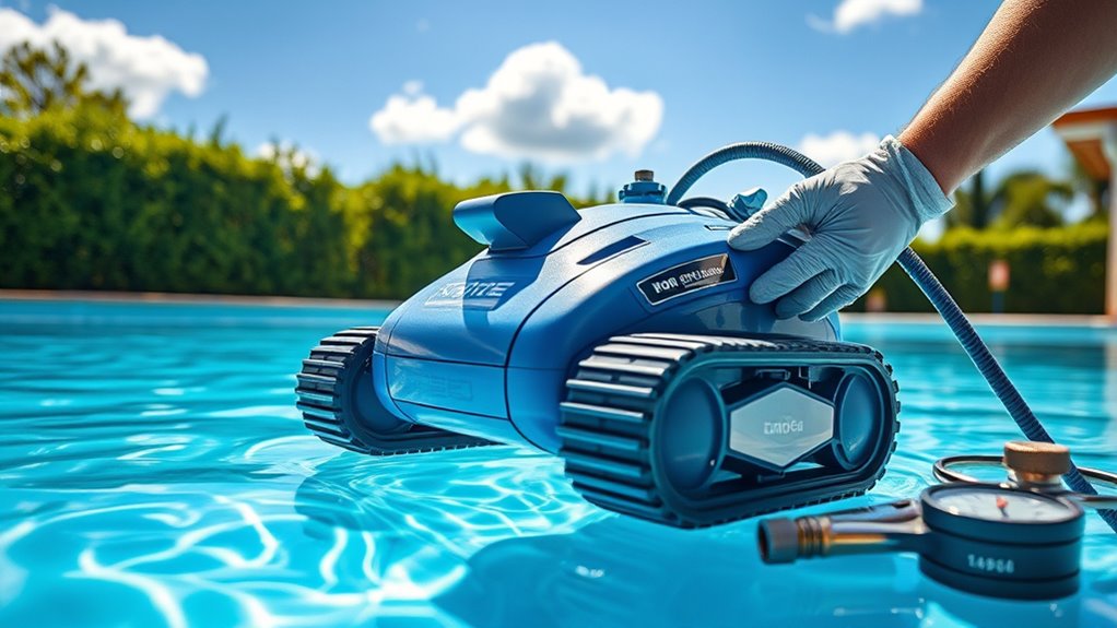 adjust pool cleaner pressure