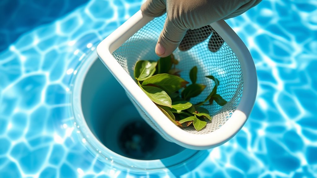 clean baskets prevent algae buildup