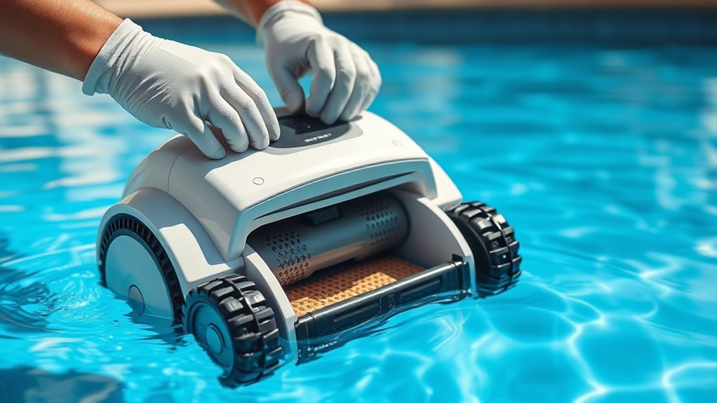 clean filters and replace brushes