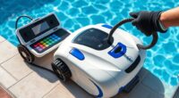 configure and program robotic pool cleaner