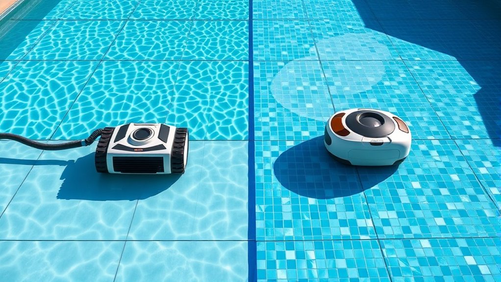 energy efficient robotic pool cleaning