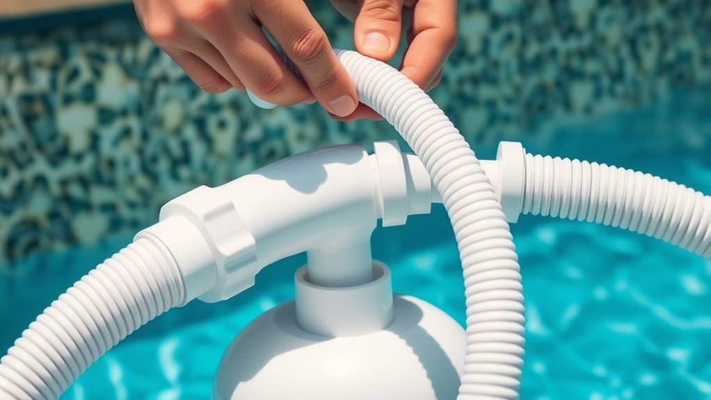 ensure secure proper hose connections
