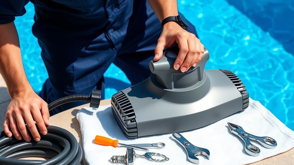 gather tools materials prepare pool