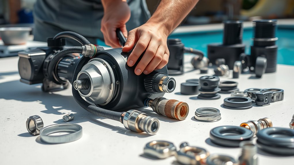 inspect identify replace damaged parts
