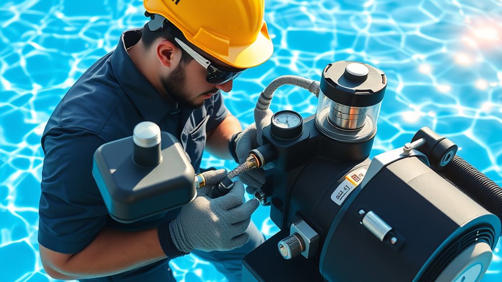 maintain pool equipment regularly