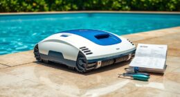 maintain robotic pool cleaner