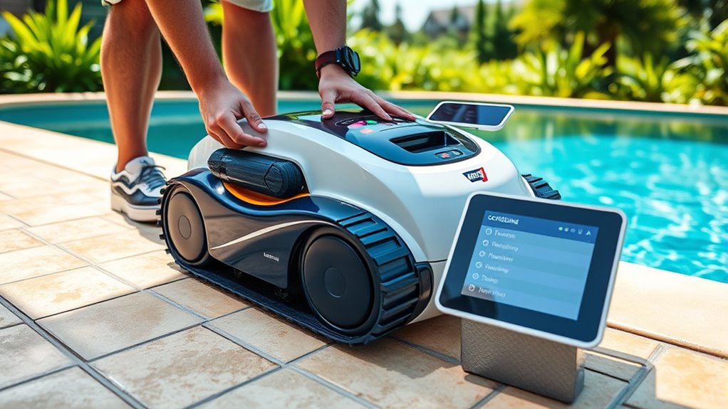 manual pool cleaner operation