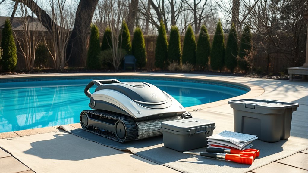 off season pool cleaner maintenance
