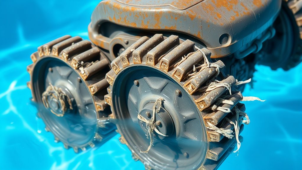 pool cleaner parts deterioration
