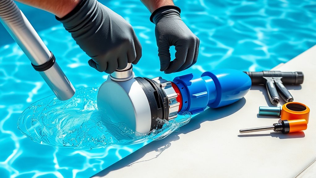 pool prep for pressure cleaner