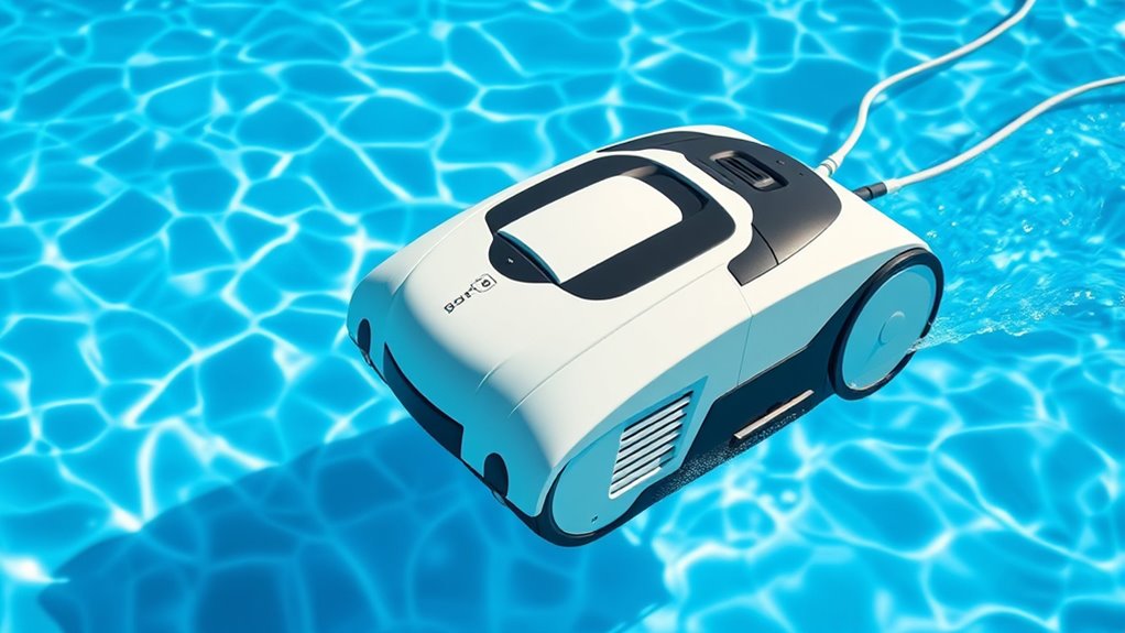 pool size and cleaning features