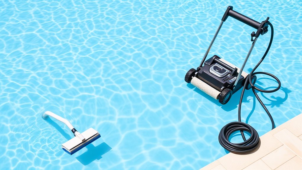 pool size and debris considerations