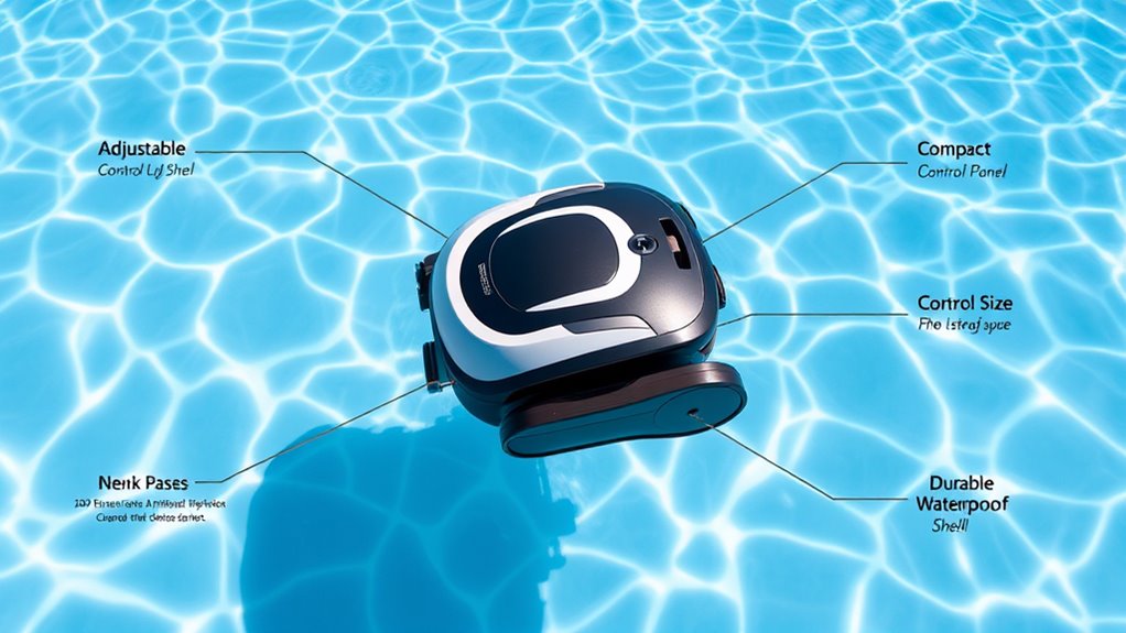 pool size and features