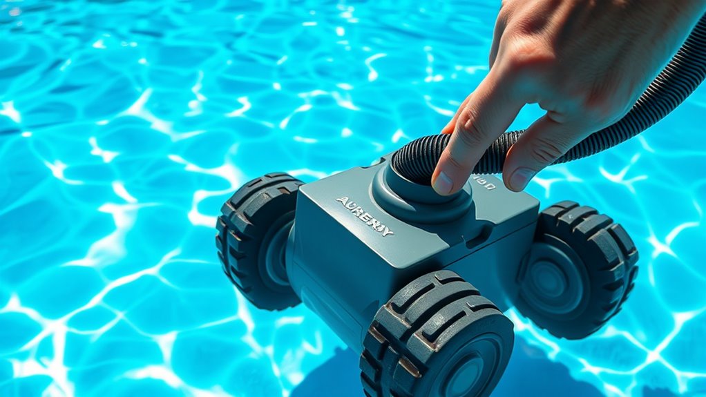 proper pool cleaner placement