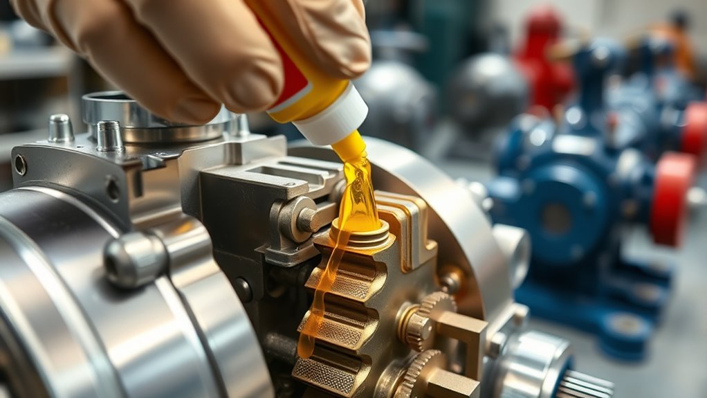 regularly lubricate moving parts
