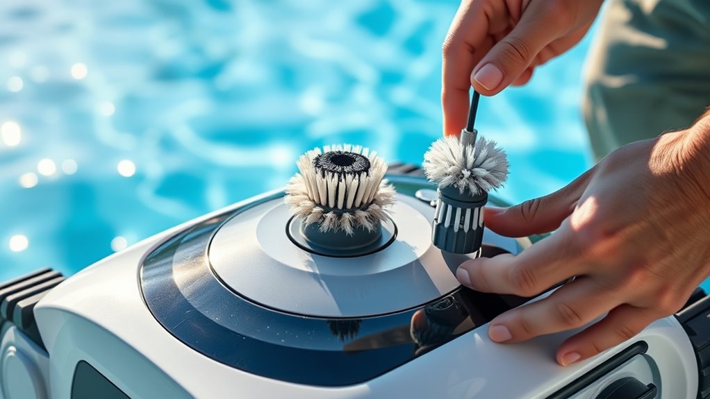 replace and maintain brushes