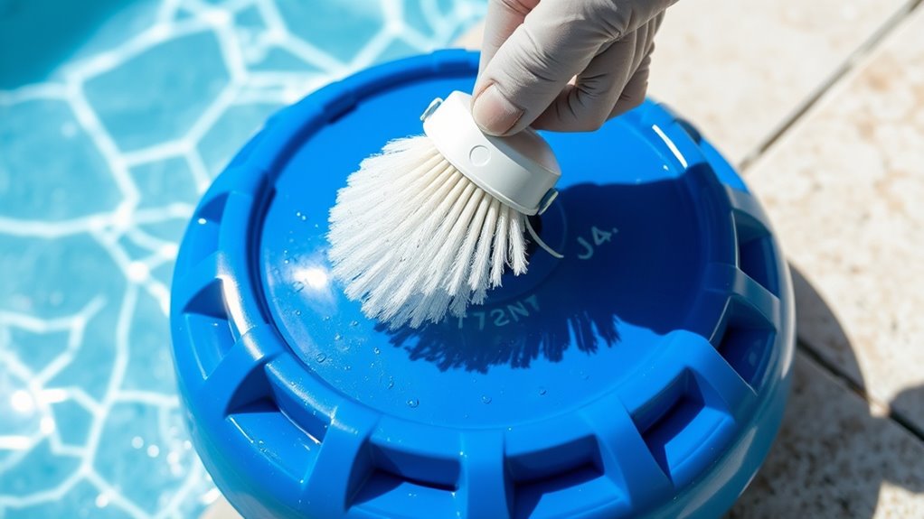 replace and maintain pool brushes
