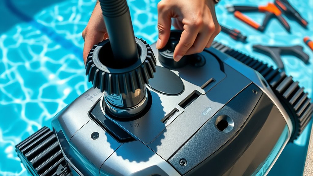 replacing pool cleaner parts