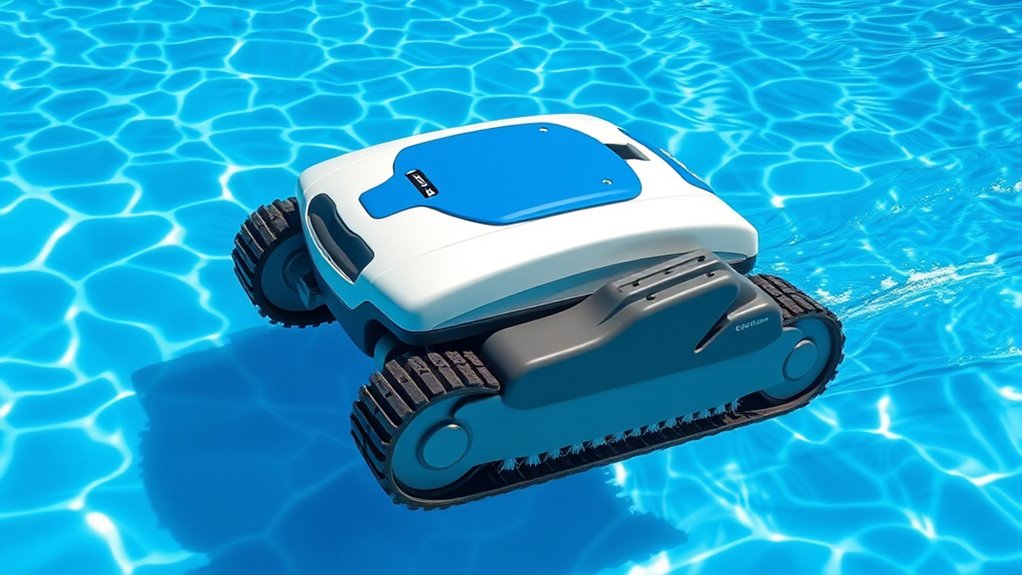 robots autonomously clean pools