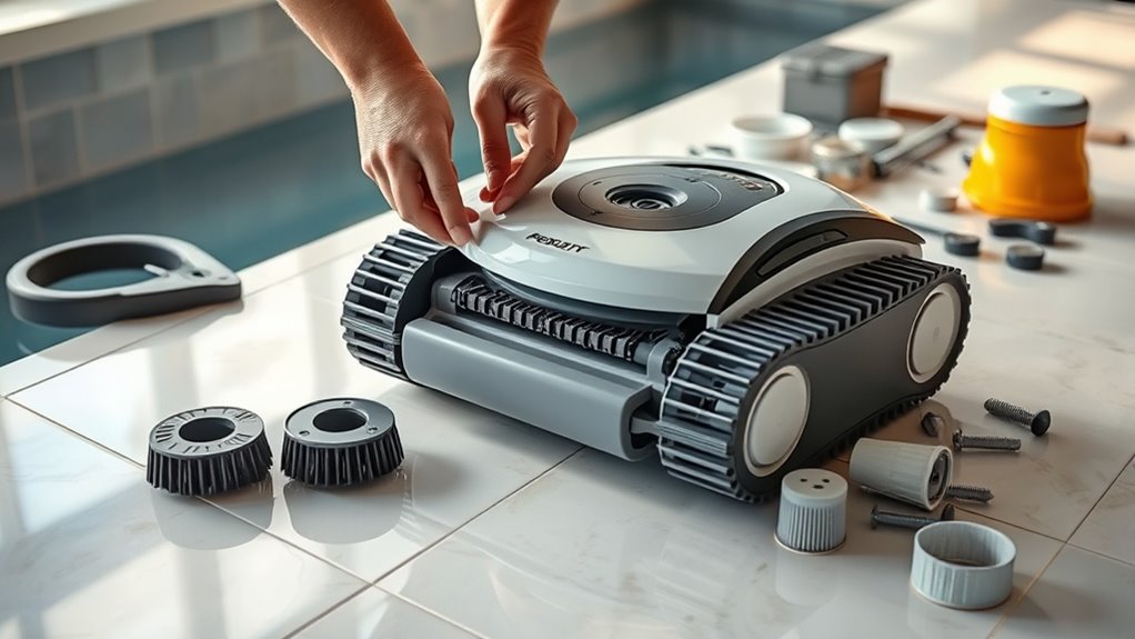 routine pool cleaner maintenance